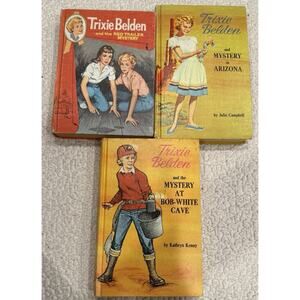Vintage Lot 3 Trixie Belden Books by Julie Campbell - 3 Mystery Books